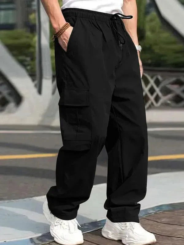 Loose Straight Casual Trousers - Men's Pants - LeStyleParfait