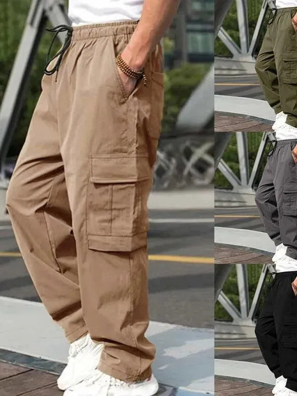 Loose Straight Casual Trousers - Men's Pants - LeStyleParfait