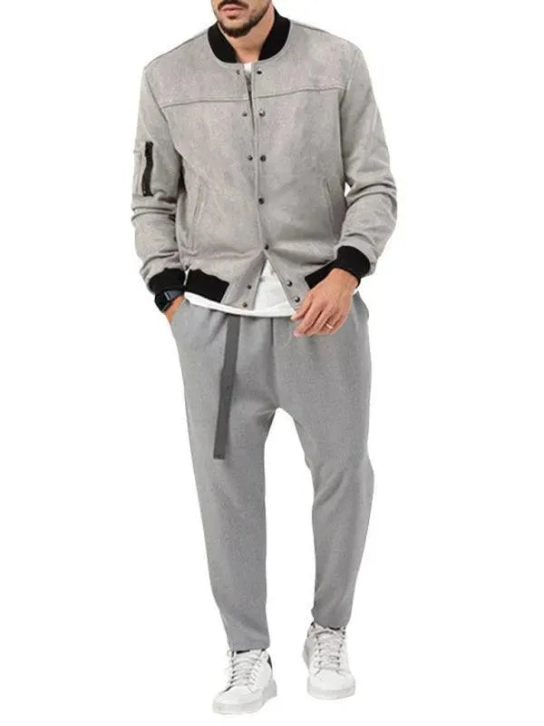 Casual Warm Men Jacket - Bomber Jacket - LeStyleParfait