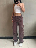 Casual Wide Leg Women Cargo Pants - Women Pants - LeStyleParfait