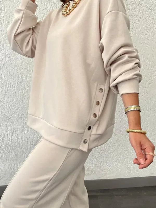 Casual Women Two-Piece Knit Set - Casual Knit Set - LeStyleParfait