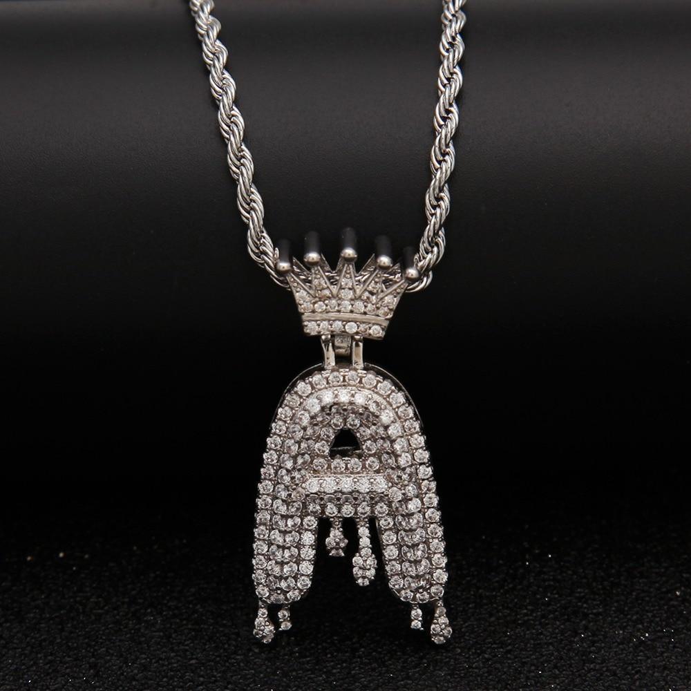 Chain Necklace - Letter "A" Pendant - Pendant Necklace - LeStyleParfait
