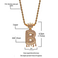 Chain Necklace - Letter "B" Pendant - Pendant Necklace - LeStyleParfait