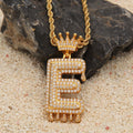 Chain Necklace - Letter "E" Pendant - Pendant Necklace - LeStyleParfait