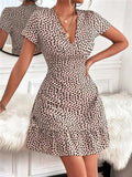Chic Geometric Cotton Mini Dress