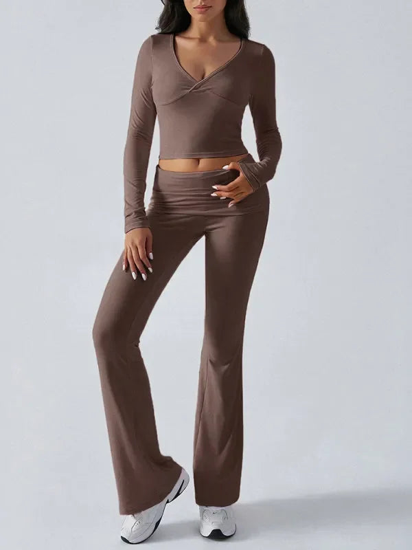 Chic Women Casual Jersey Two-Piece Set - Casual Jersey Two-Piece Set - LeStyleParfait