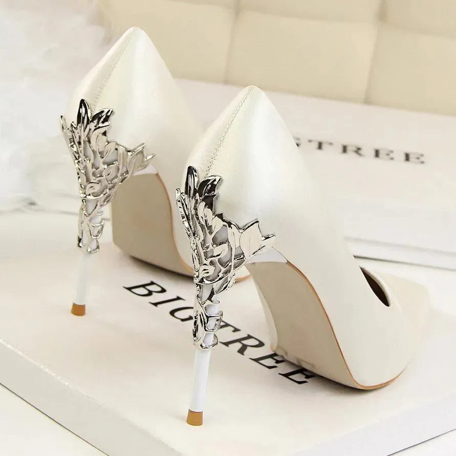 Chicchi Pointed Heel Pumps Shoes - Pumps Shoes - LeStyleParfait