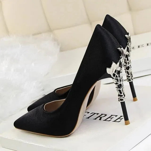 Chicchi Pointed Heel Pumps Shoes - Pumps Shoes - LeStyleParfait
