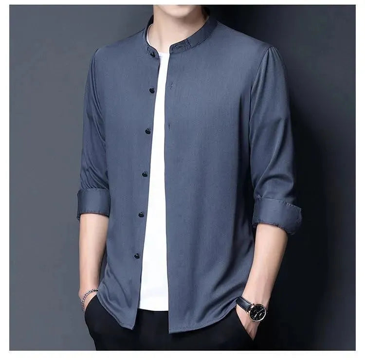 Clapton Satin Shirt For Men - Silk Shirt - LeStyleParfait