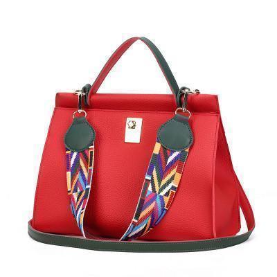 Colorful Ribbon Women Handbag PU Leather Lock Shoulder Bag Famous Brand Women Bags - Bag - LeStyleParfait Kenya