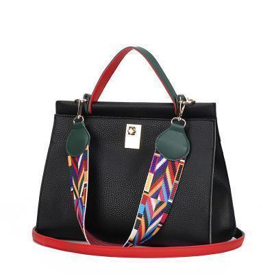 Colorful Ribbon Women Handbag PU Leather Lock Shoulder Bag Famous Brand Women Bags - Bag - LeStyleParfait Kenya