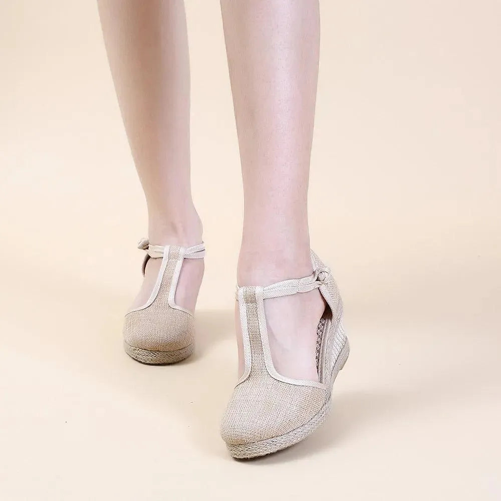 Comfortable Wedge Sandal Shoes - Wedge Shoes - LeStyleParfait