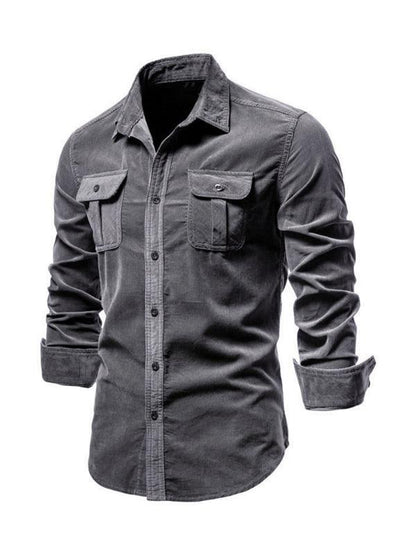 Corduroy Slim Fit Shirt - Shirt - LeStyleParfait Kenya