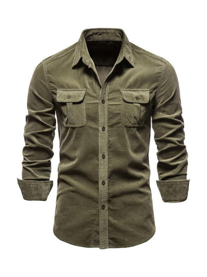 Corduroy Slim Fit Shirt - Shirt - LeStyleParfait Kenya
