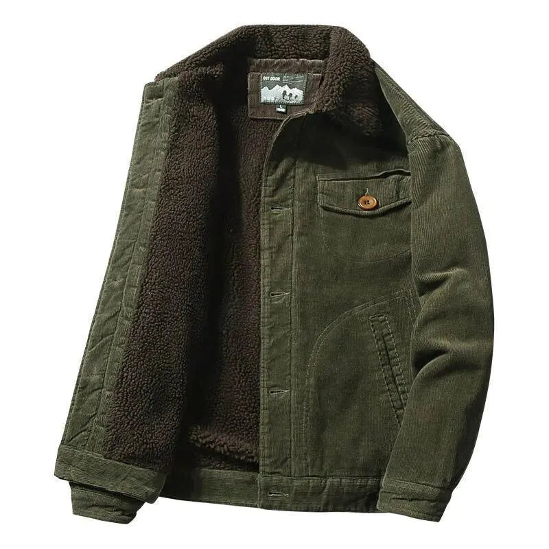 Corduroy Winter Jacket For Men - Casual Jacket - LeStyleParfait