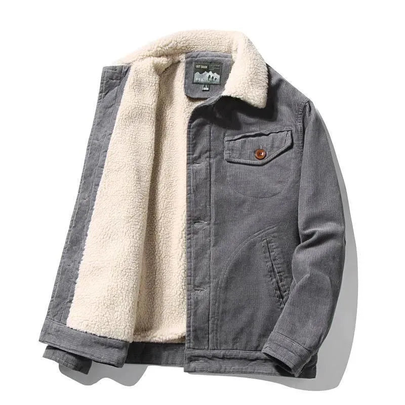 Corduroy Winter Jacket For Men - Casual Jacket - LeStyleParfait