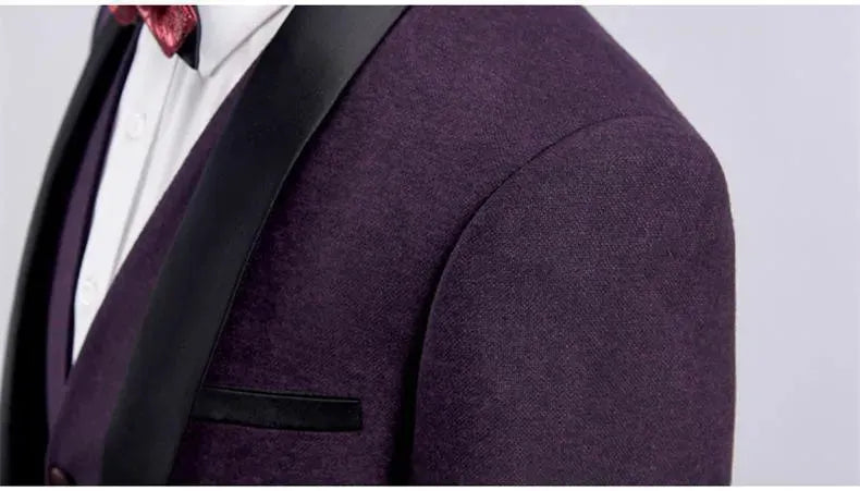 Cowell Tuxedo Wedding Suit, Shawl Collar - Tuxedo Suit - LeStyleParfait