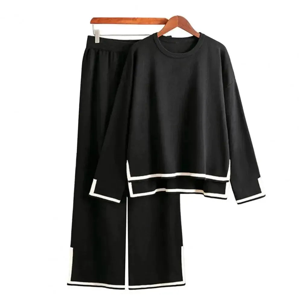 Cozy Women Colorblock Lounge Two-Piece Set - Colorblock Lounge Two-Piece Set - LeStyleParfait