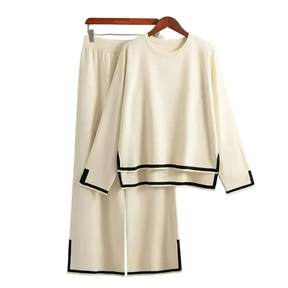 Cozy Women Colorblock Lounge Two-Piece Set - Colorblock Lounge Two-Piece Set - LeStyleParfait