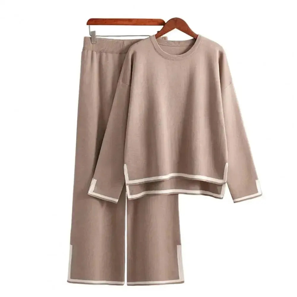 Cozy Women Colorblock Lounge Two-Piece Set - Colorblock Lounge Two-Piece Set - LeStyleParfait