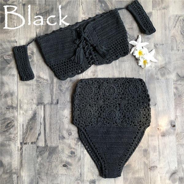 Crochet Bandeau Bikini Set - Swimwear - LeStyleParfait Kenya