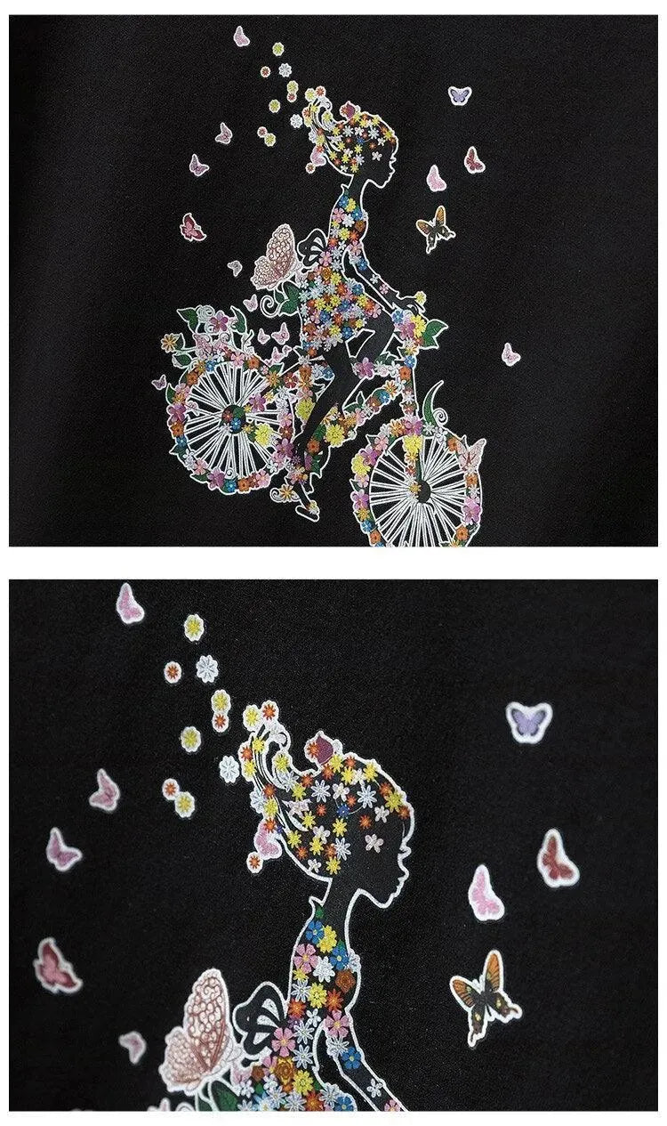 Cycler-Print T-Shirts For Women - T-Shirts - LeStyleParfait