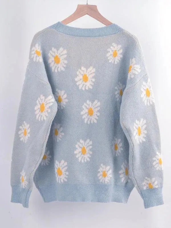 Daisy Knitted Women Cardigan Sweater - Cardigan Sweater - LeStyleParfait