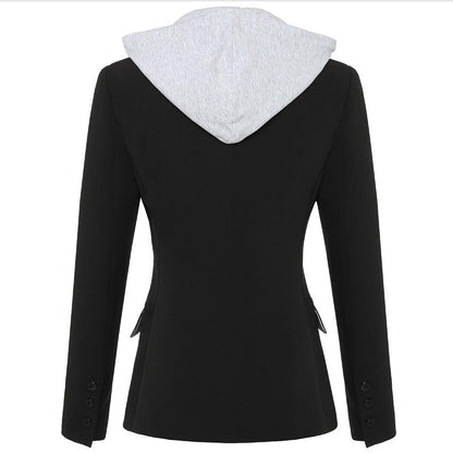 Detachable Hooded Blazer For Women - Blazer - LeStyleParfait Kenya