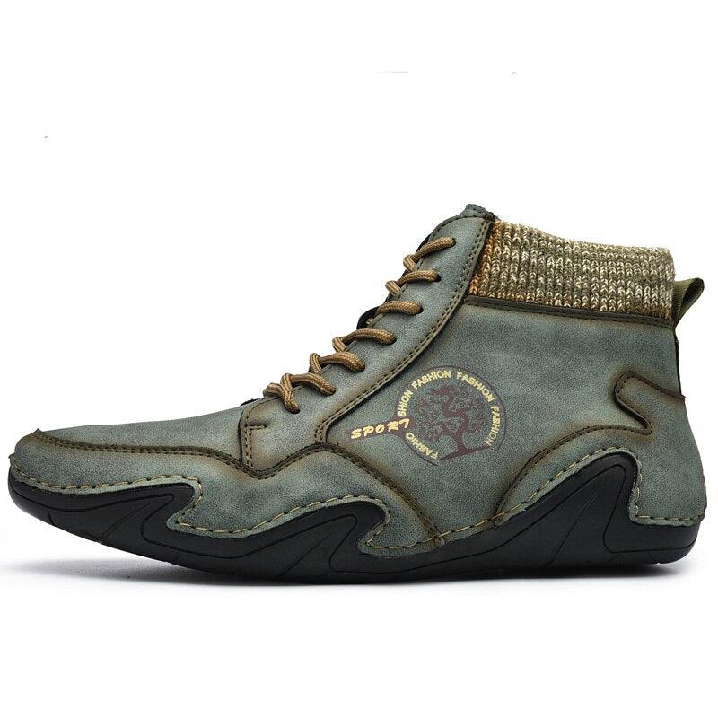 ''Dillon'' - Lace-Up Leather Ankle Boots - Shoes - LeStyleParfait Kenya