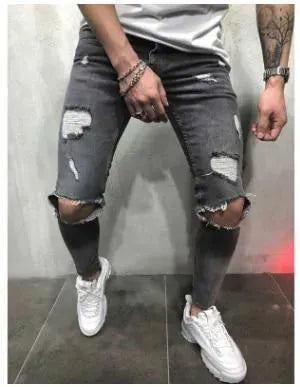 Distressed Stretch Jeans Pants For Men - Men's Jeans - LeStyleParfait