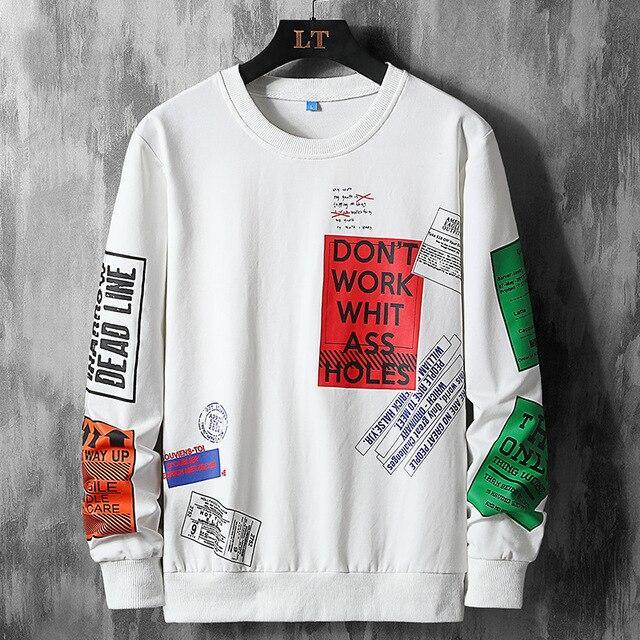"Don't Work Whit" Graffiti Sweatshirt For Men - Sweatshirt - LeStyleParfait Kenya