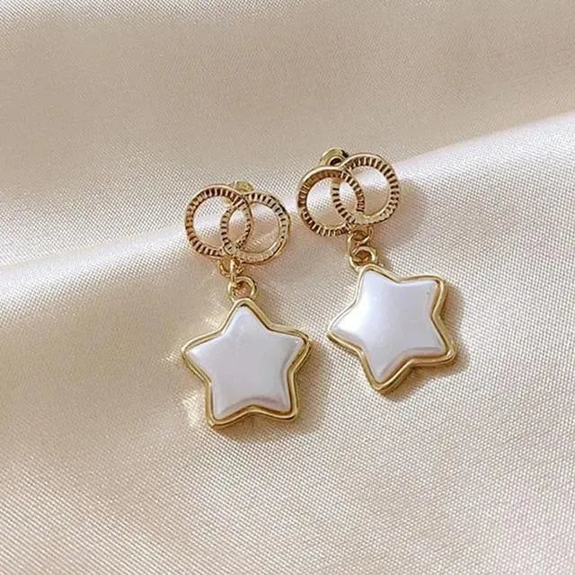 Drop Earrings Gold & Silver For Women - Earrings - LeStyleParfait
