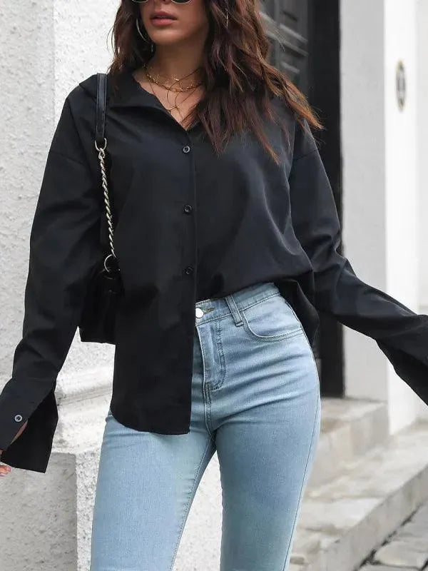 Drop Shoulder Women Shirt - Women's Shirt - LeStyleParfait