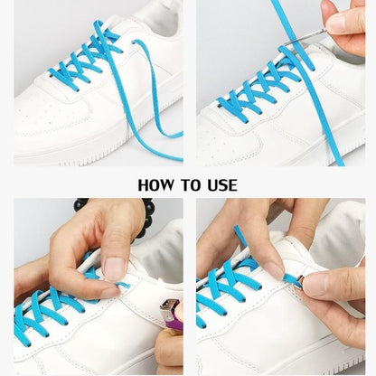 Elastic No Tie Shoelaces, 1 Pair - Shoelaces - LeStyleParfait Kenya