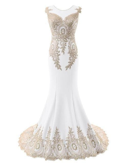 Elegant Mermaid Wedding Dress, Long Evening Dress - Dress - LeStyleParfait Kenya