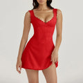 Elegant Satin Bodycon Mini Dress
