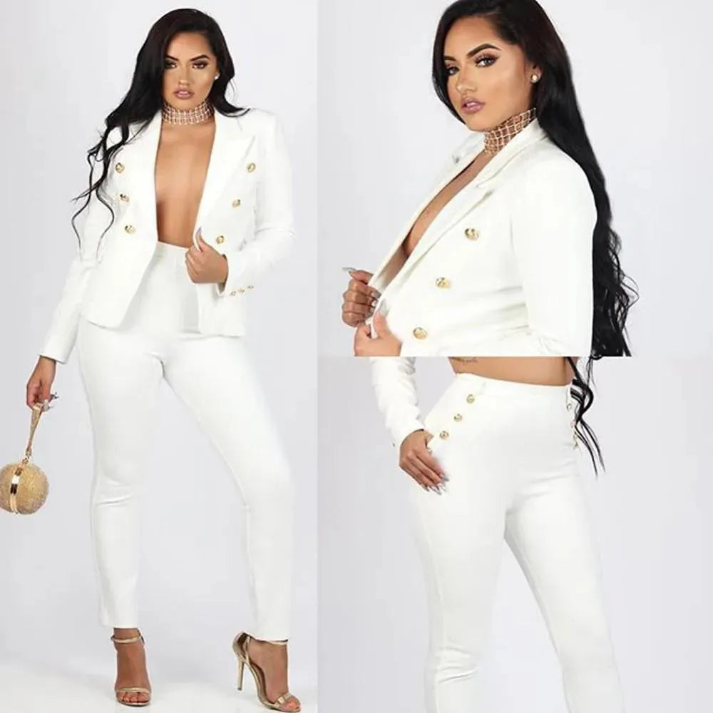 Elegant Two Piece Women Pantsuit - Pantsuit - LeStyleParfait