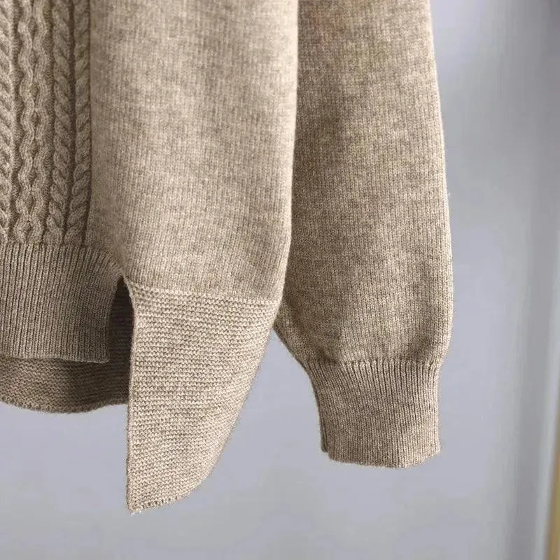 Elegant Women Casual Wool Three-Piece Outfit Set - Casual Outfit Set - LeStyleParfait