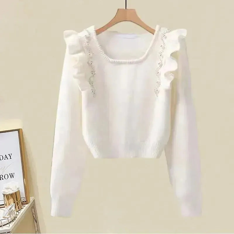 Elegant Women Casual Wool Two-Piece Skirt Set - Casual Skirt Set - LeStyleParfait