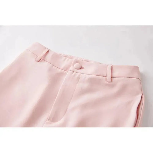 Luxury Pink Feather Pantsuit - Pantsuit - LeStyleParfait
