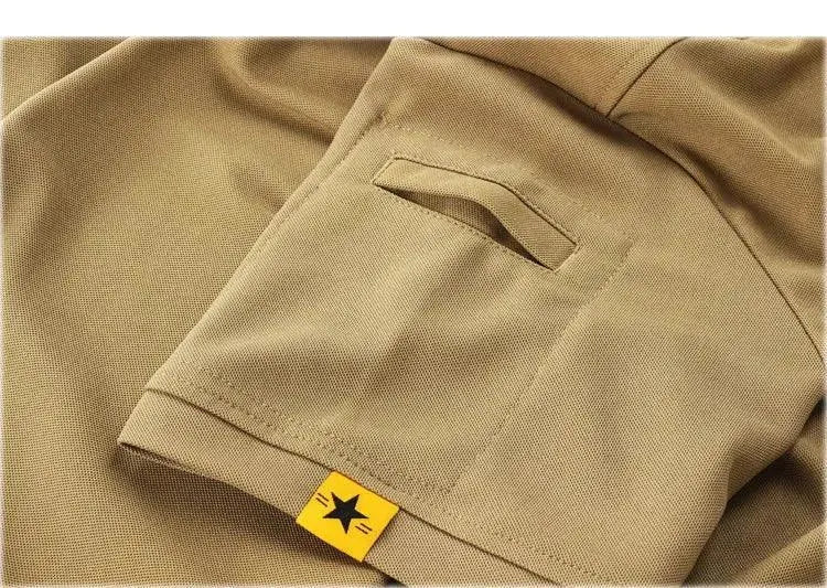 Embroidered Badge Men Polo Shirt-Polo Shirt-LeStyleParfait