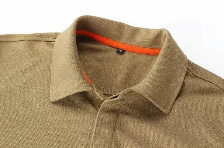 Embroidered Badge Men Polo Shirt-Polo Shirt-LeStyleParfait