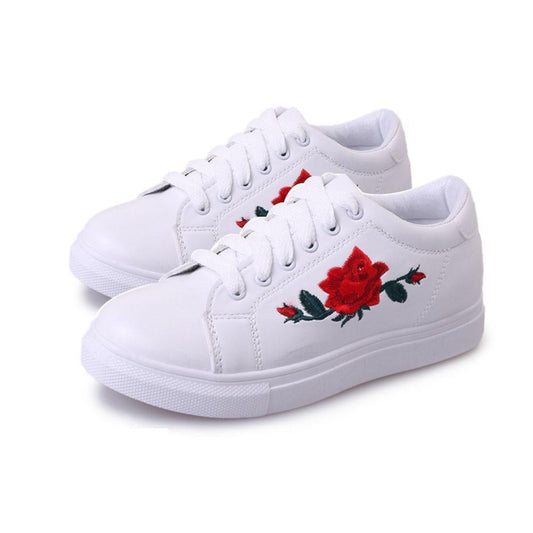 Embroidered Canvas Shoes Women Casual Shoes - Shoes - LeStyleParfait Kenya