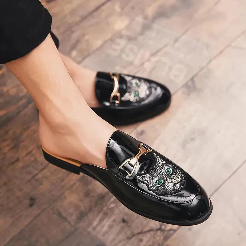 Embroidered Slip On Shoes Sandals - Sandals - LeStyleParfait