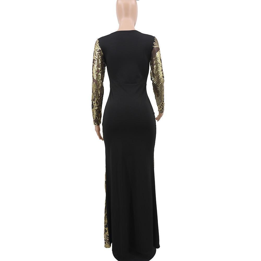 Evening Gown, Women Sequin Maxi Party Dress - Dress - LeStyleParfait Kenya