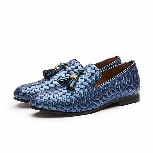 Fashion Brand Shoes Men's Loafers Blue Black Khaki - Shoes - LeStyleParfait Kenya