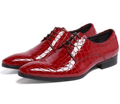 Fashion Derby Shoes Mens Dress Shoes Patent Leather Shoes - Shoes - LeStyleParfait Kenya