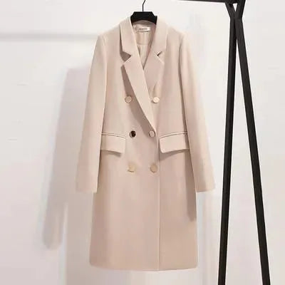 Fashion Double-Breasted Women Overcoat - Overcoat - LeStyleParfait