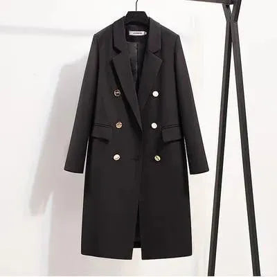 Fashion Double-Breasted Women Overcoat - Overcoat - LeStyleParfait