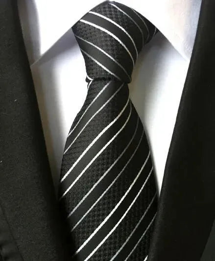 Fashion Striped Silk Neckties For Men - Necktie | LeStyleParfait-Necktie